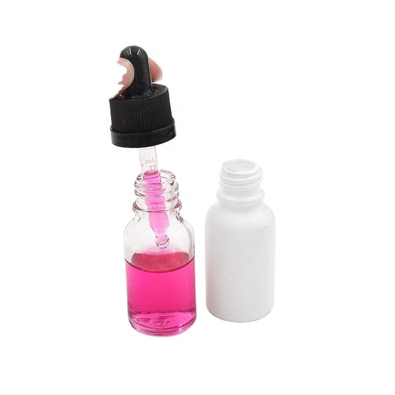 Wholesale 15ml essential oil glass pipette bottle with tamper proof CR lid amber bottle with Tamper Evident Cap Screw Lid