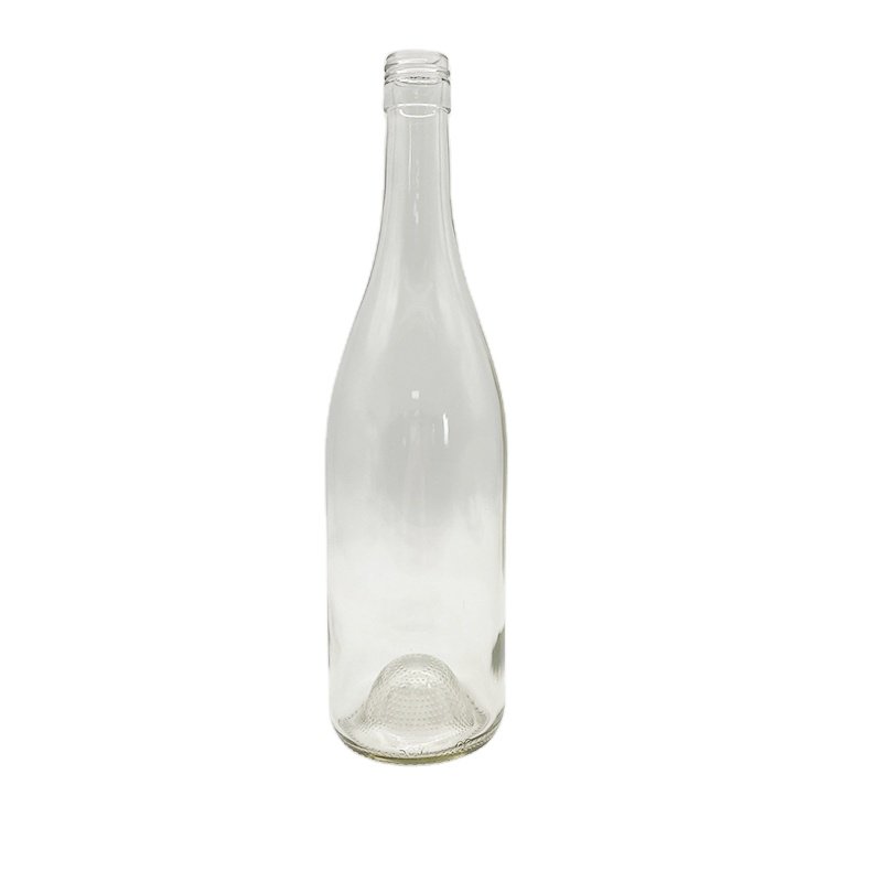 Factory Price Clear Wine glass bottle 500ml 750ml 1000ml Liquor Vodka glass bottle Gin bottle