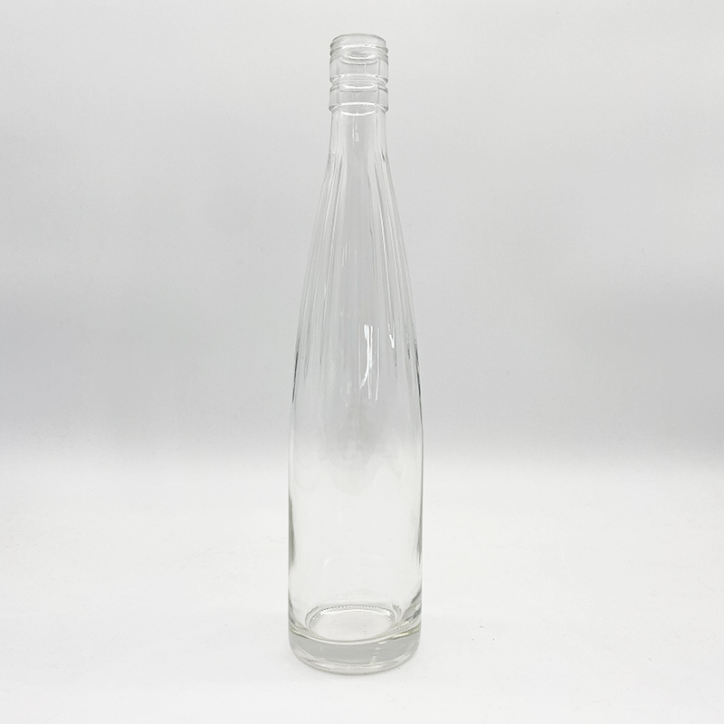 Factory Price Clear Wine glass bottle 500ml 750ml 1000ml Liquor Vodka glass bottle Gin bottle