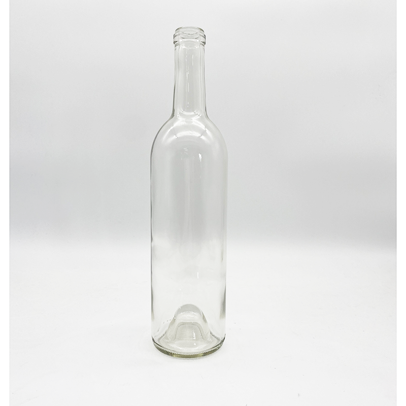 Factory Price Clear Wine glass bottle 500ml 750ml 1000ml Liquor Vodka glass bottle Gin bottle