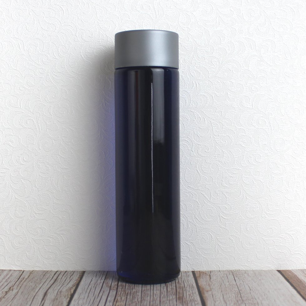 Drink Glass Bottles Empty Transparent High Flint Juice Drink Beverage Mineral Water Voss Glass Bottle With Plastic Lid