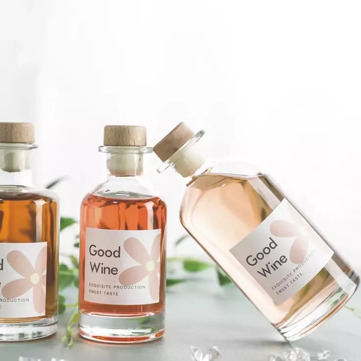 Customized Liquor Empty Glass Bottles 375ml 500ml 700ml 750ml Brandy Gin Rum Vodka Bottles Glass Wholesale