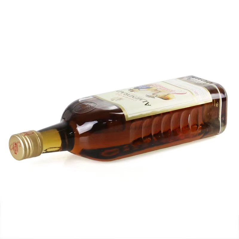 Factory Thick Bottom Vodka Whisky Sherry 375ml 500ml 750ml Glass Bottle With Cork Cap For Liquor Glass Bottle