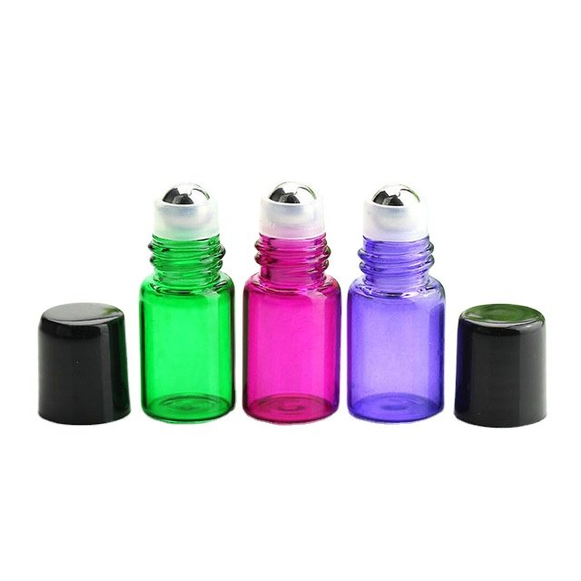 mytext whoesalers cosmetic 5 ml 10 ml 15ml empty amber frosted glass perfume roller roll on bottle with metal roller ball
