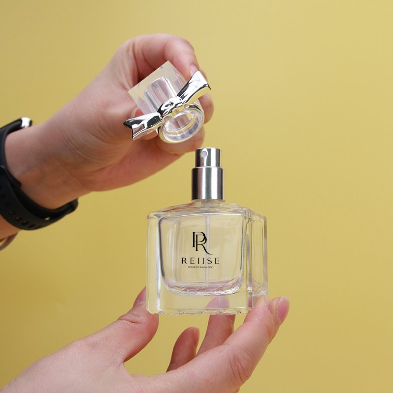 Custom square perfume bottle 30ml for spray glass bottle with perfume bottles glass spray