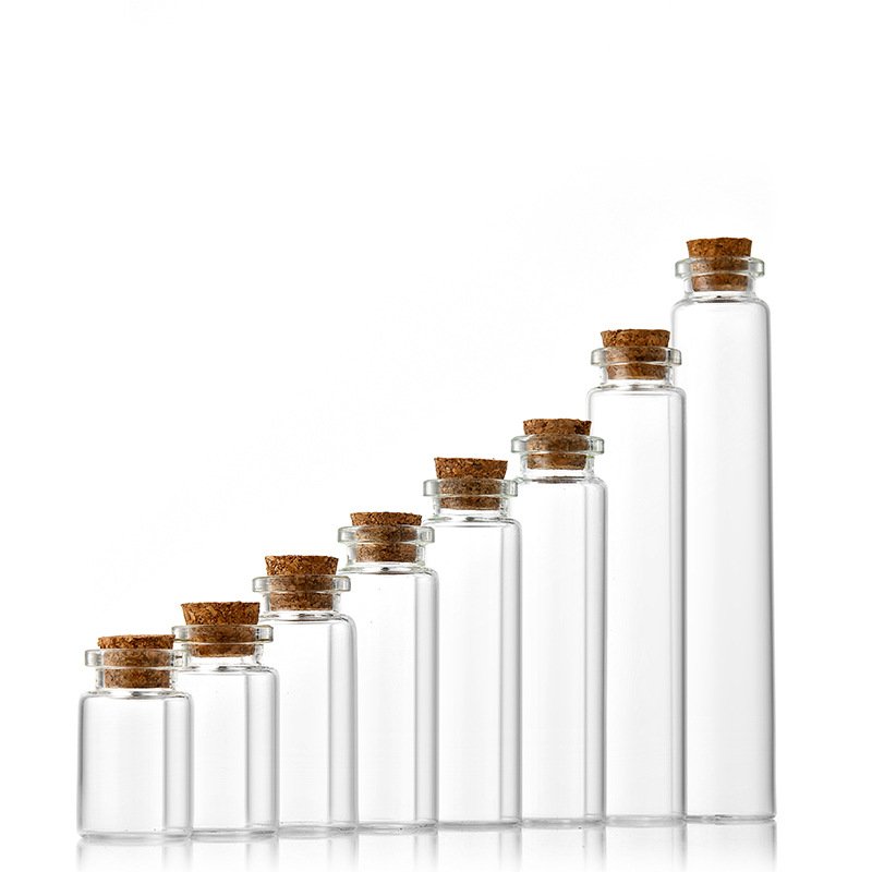 Cork stopper powder glass bottle 30ml 5ml 7ml 8ml 10ml 12ml 15ml injection medicine beauty salon