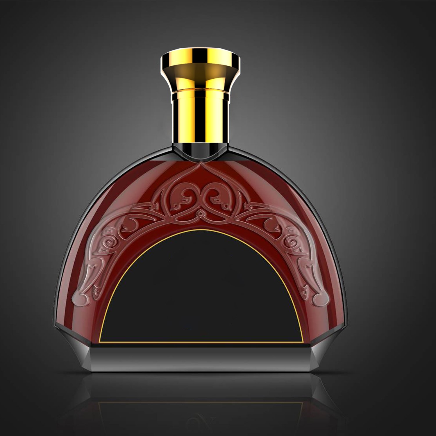 glass bottle manufacture 700ml 750ml liquor glass bottle for liquor spirts brandy bottle