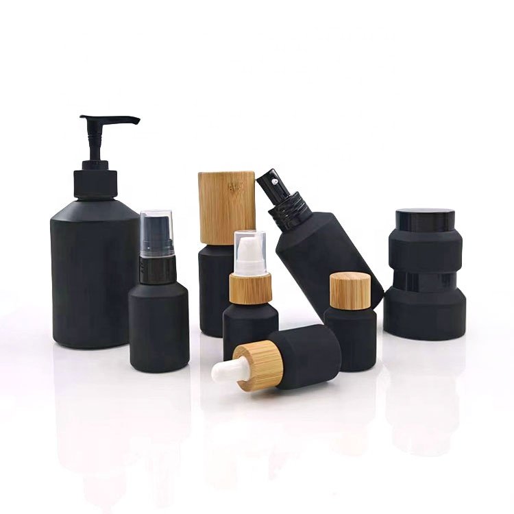 empty glass bottles cosmetics mist spray glass bottle luxury packaging 100ml frosted skincare travel bottles for body oil