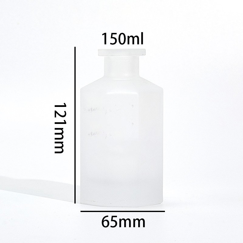 Home Fragrance Black Reed Diffuser Glass Bottle empty transparency bottle luxury Diffuser Bottles 200ml