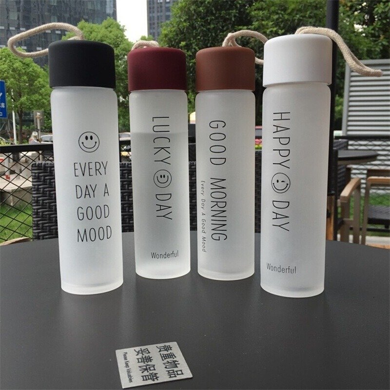 Durable Using 400Ml 250G H210*D55Mm Black Red Frosted Glass Bottle Wholesale China