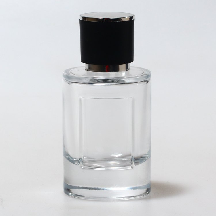 luxury custom perfume glass bottles with cap from europe round 30ml 50ml 100ml atomizer spray perfume glass bottles