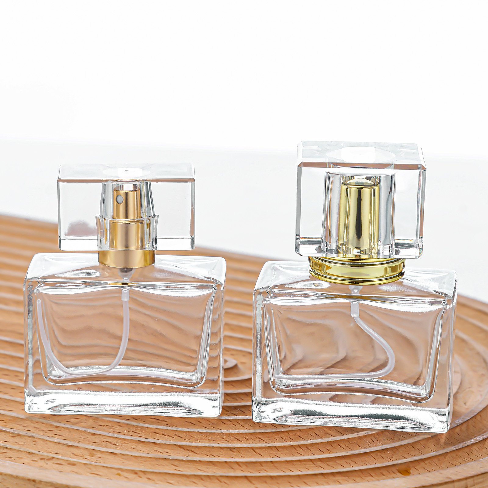 free sample customized glass bottles wholesale price unique glass perfume bottles 50ml100ml luxury mini glass spray bottle