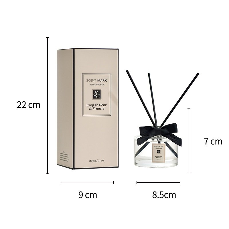 Wholesale Private Label Home Aromatherapy Custom Package Glass Bottle Air Freshener Scented Reed Diffuser