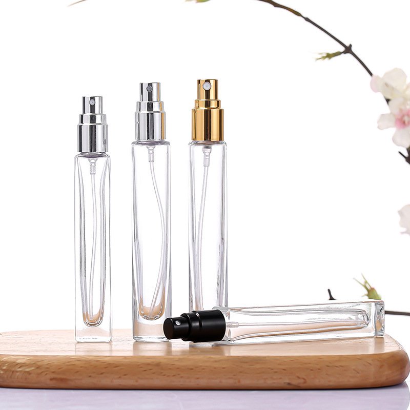 8ml 10ml Luxury Perfume Glass Bottle Custom Square and Round Glass Perfume Bottle With Spray Acrylic Cap