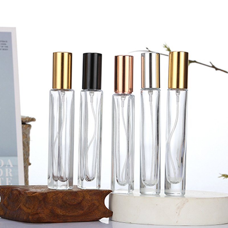 8ml 10ml Luxury Perfume Glass Bottle Custom Square and Round Glass Perfume Bottle With Spray Acrylic Cap