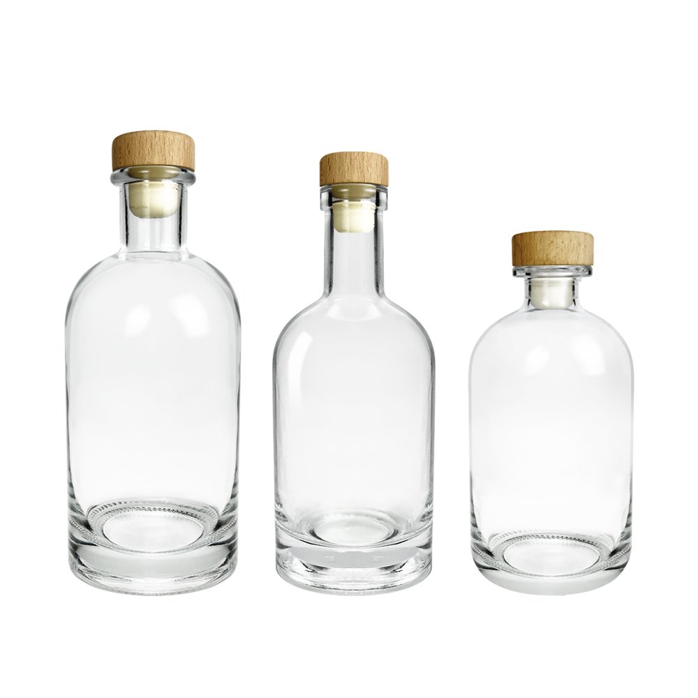 200ml 375ml 500ml 700ml 750ml 1000ml Gin Whiskey Liquor Glass Bottle For Sale