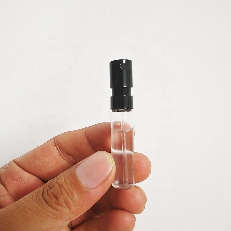 hot sale 1.5ml 2ml 2.5ml glass perfume vial bottle small sample perfume bottle refill perfume sprayer