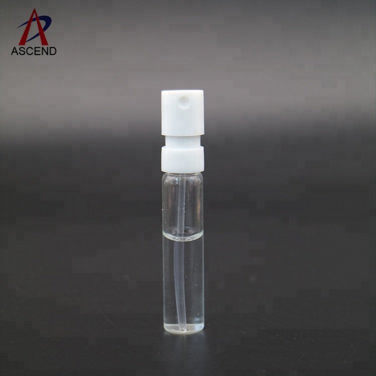hot sale 1.5ml 2ml 2.5ml glass perfume vial bottle small sample perfume bottle refill perfume sprayer