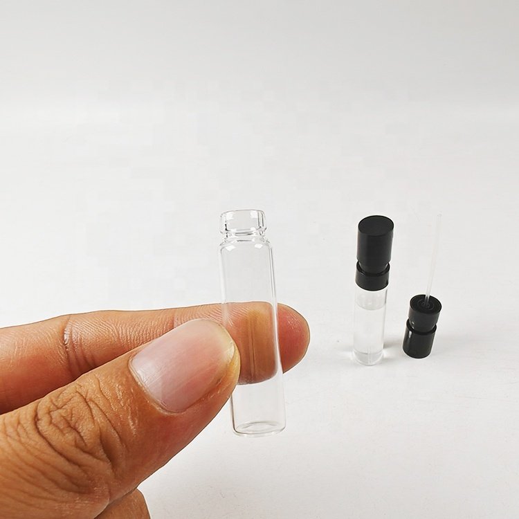 hot sale 1.5ml 2ml 2.5ml glass perfume vial bottle small sample perfume bottle refill perfume sprayer