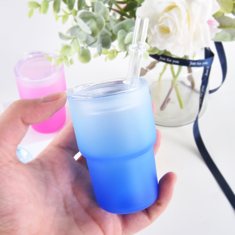 Bpa Free New Arrival Customised 3 Oz Sustainble Elegant Glass Wine Beer Cup Gradient Water Bottle Cute Mini Tumbler For Adults