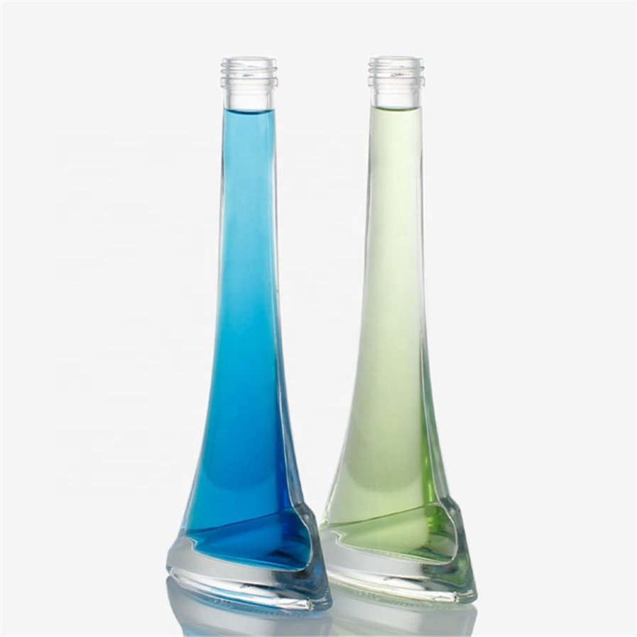 customized shape empty liquor spirits vodka whiskey glass bottles