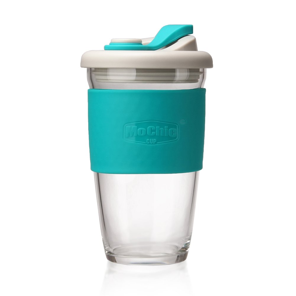 Eco-Friendly Insulation Non-Slip Portable Coffee Milk Tea Transparent Glass Cups With Silicone Cover