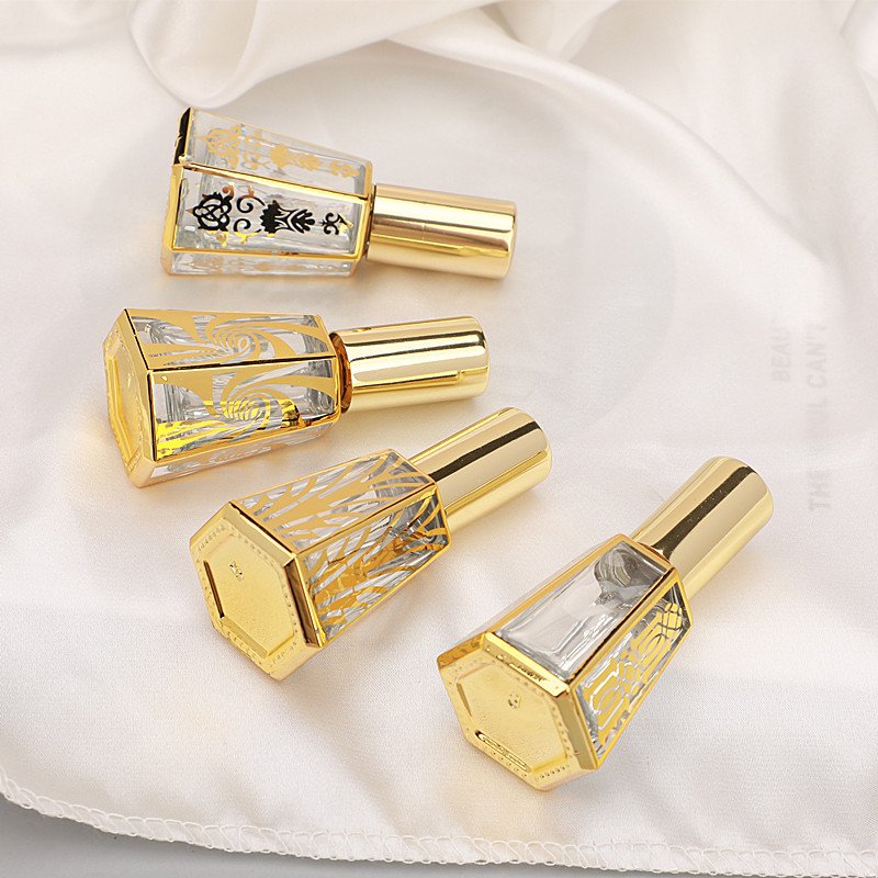 Hot selling 15ml electroplating high-end portable mist spray sample perfume glass bottles
