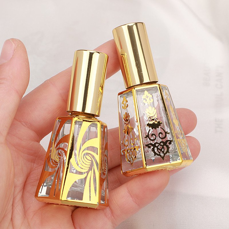 Hot selling 15ml electroplating high-end portable mist spray sample perfume glass bottles