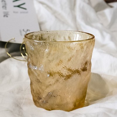 Ins Glacier Glass Household water cups gradually change color high-value summer juice drinks glass bottle cups and beer cups.