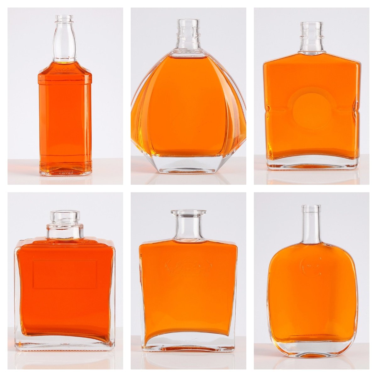 Premium Clear Crystal Cut Design Whiskey Glass Bottle 500ml 750ml