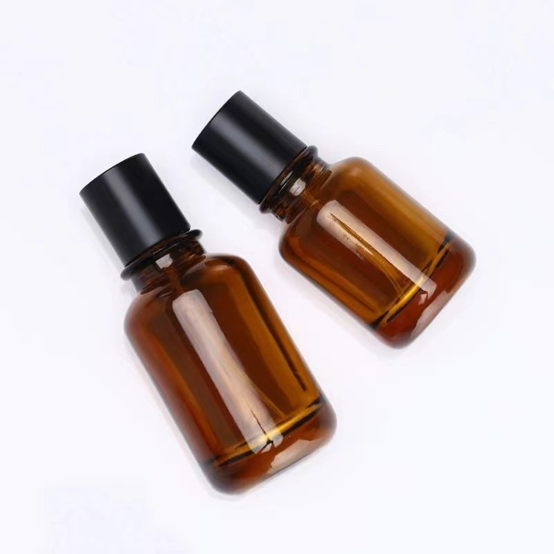 Spot perfume bottle 30ml 50ml bayonet glass empty bottle 100ml cylindrical cosmetic dispenser brown spray bottle