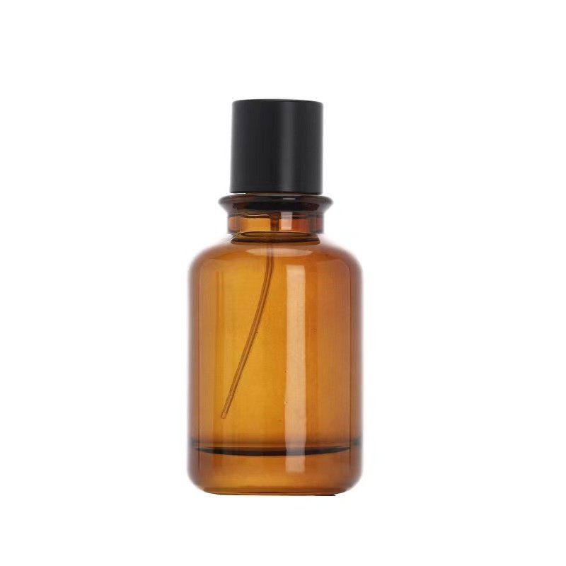 Spot perfume bottle 30ml 50ml bayonet glass empty bottle 100ml cylindrical cosmetic dispenser brown spray bottle
