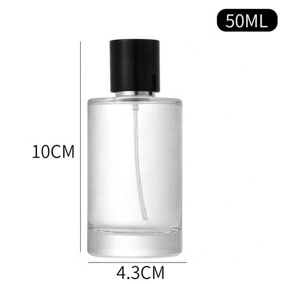 2023 hot sale empty transparent perfume bottle 50ml/100ml glass perfume bottle wholesale
