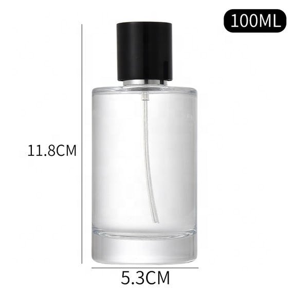 2023 hot sale empty transparent perfume bottle 50ml/100ml glass perfume bottle wholesale