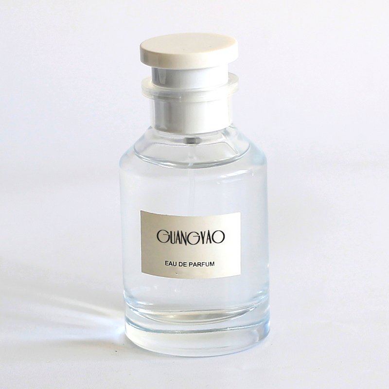 Wholesale Fancy Pperfume Bottles 30ml 50ml 100ml Spray Cap Empty Refill Glass Bottle Perfume With White Cover