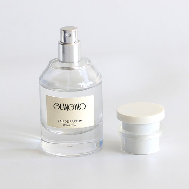 Wholesale Fancy Pperfume Bottles 30ml 50ml 100ml Spray Cap Empty Refill Glass Bottle Perfume With White Cover