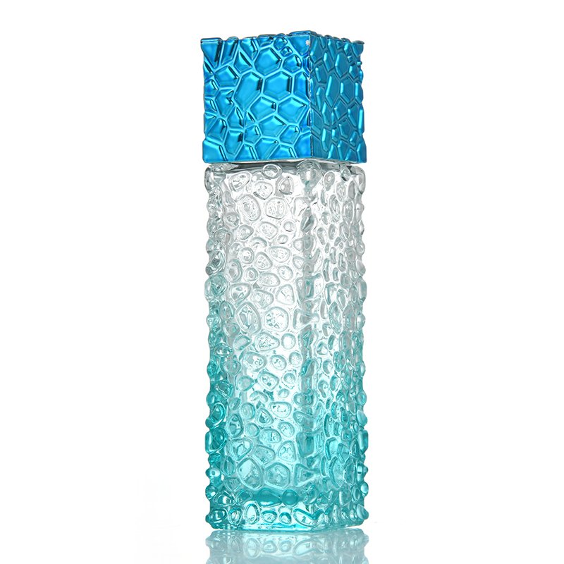 50ml Luxury Water Cube Rectangle Empty Unique Glass Perfume Bottle