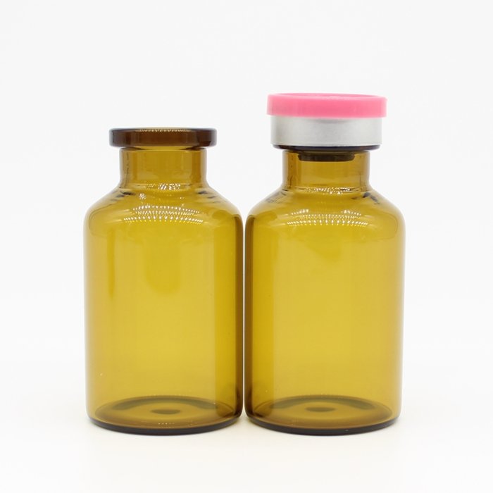 Amber or Brown Tubular Glass Bottle Vial for Injection