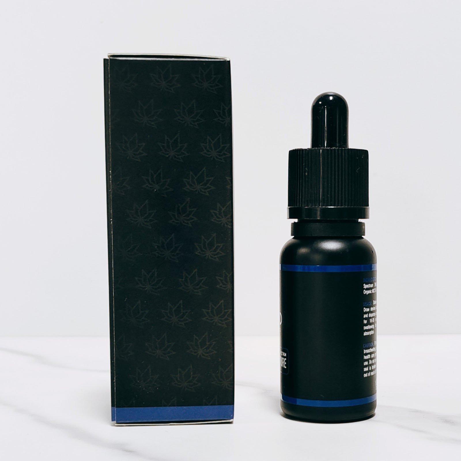 Custom logo beard oil packaging 30 ml tincture black frosted glass dropper bottle with essential oil packaging box