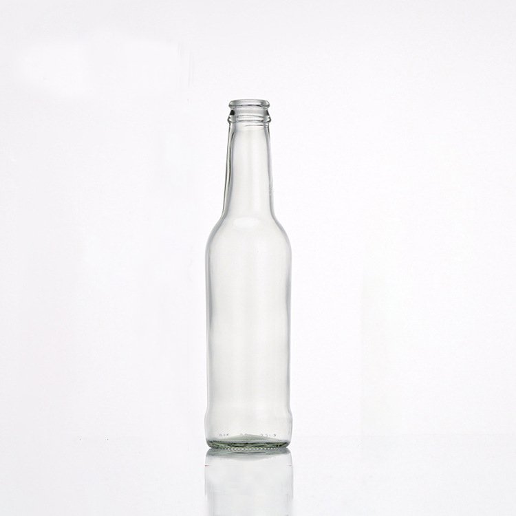 unbreakable sparkling water glass bottles juice glass bottles 275 ml with aluminum lid