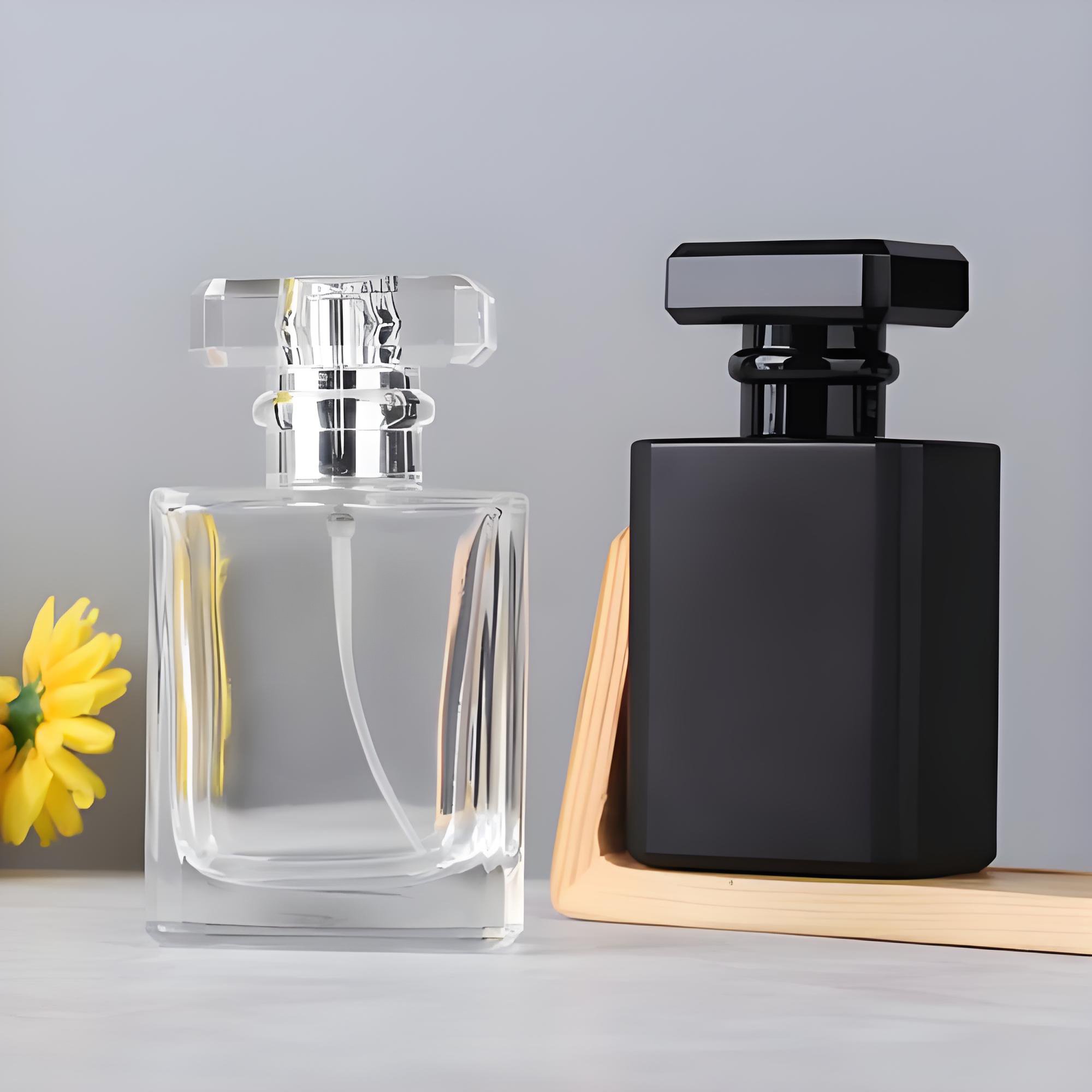 Luxury Empty 30ml 50ml 100ml Glass Refillable Empty Perfume Bottle Custom Logo Perfume Spray bottle With Box