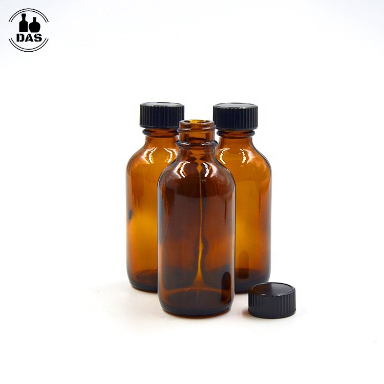 Manufacturer 1oz 30ml Amber Clear Green Skincare Medicine Dropper Essential Oil Boston Round Glass Bottle
