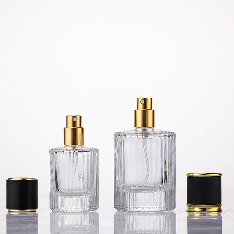 Wholesale custom made glass perfume bottles luxury recyclable 30ml 50ml100ml fragrance empty glass bottle glass spray bottle