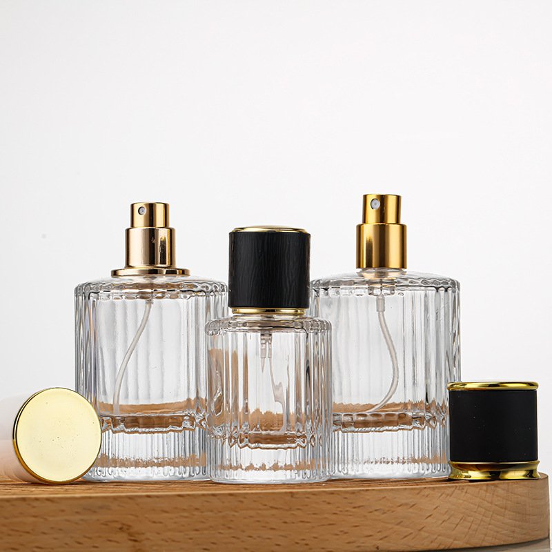 Wholesale custom made glass perfume bottles luxury recyclable 30ml 50ml100ml fragrance empty glass bottle glass spray bottle