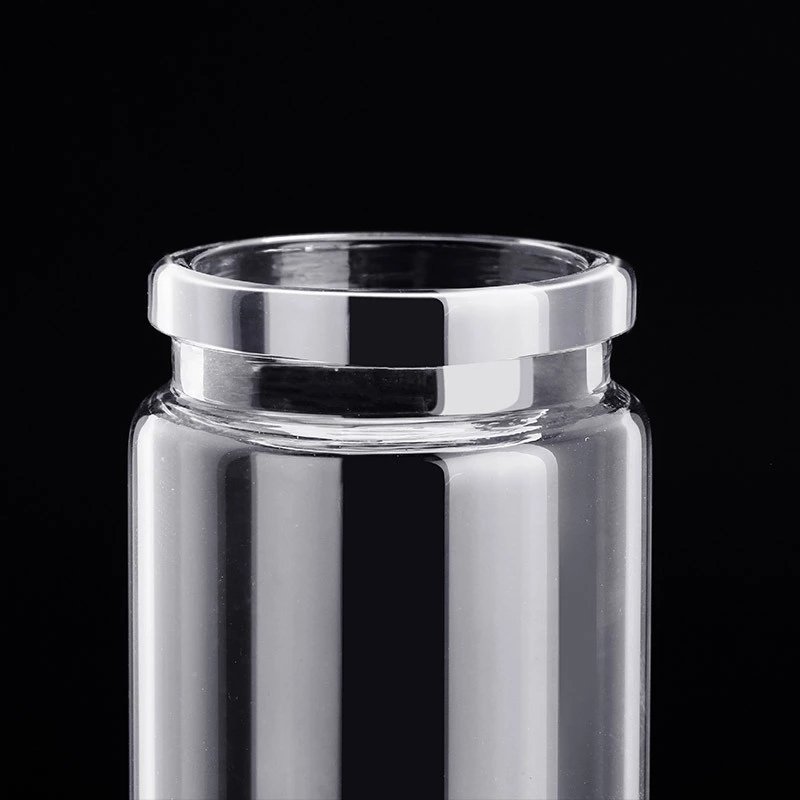 Wholesale 20ml 30ml 50ml 100ml round Clear glass wishing bottle with cork lid