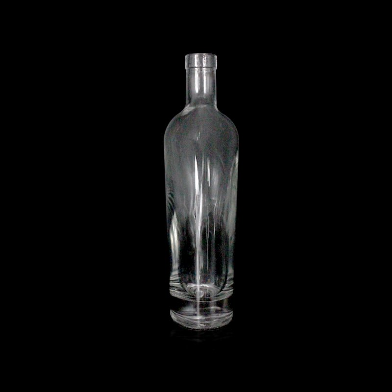 Wholesale 750ml 700ml rum whiskey whisky vodka gin spirits glass bottle with cork stopper