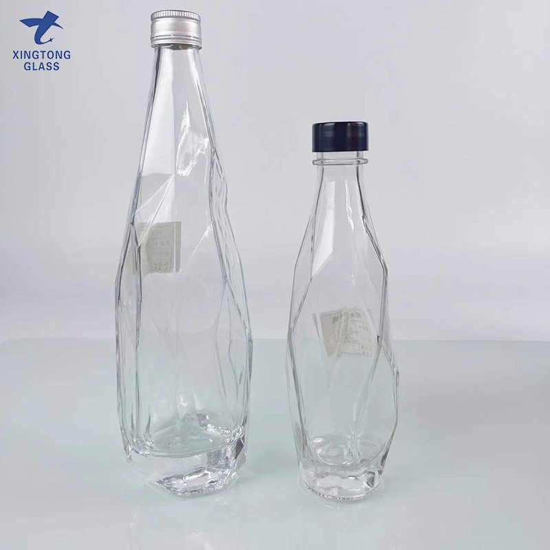 China Factory Customized 100ml, 200ml, 375ml, 500ml, 700ml, 750ml, 1000ml liquor glass bottle