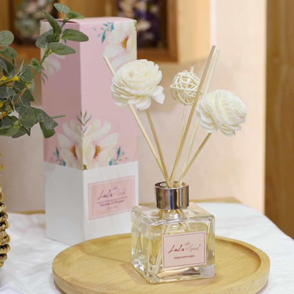 Wholesale Custom Glass Reed Diffuser Set Home Room Scent Fragrance for Home Handmade Fragrance Diffuser with Reeds