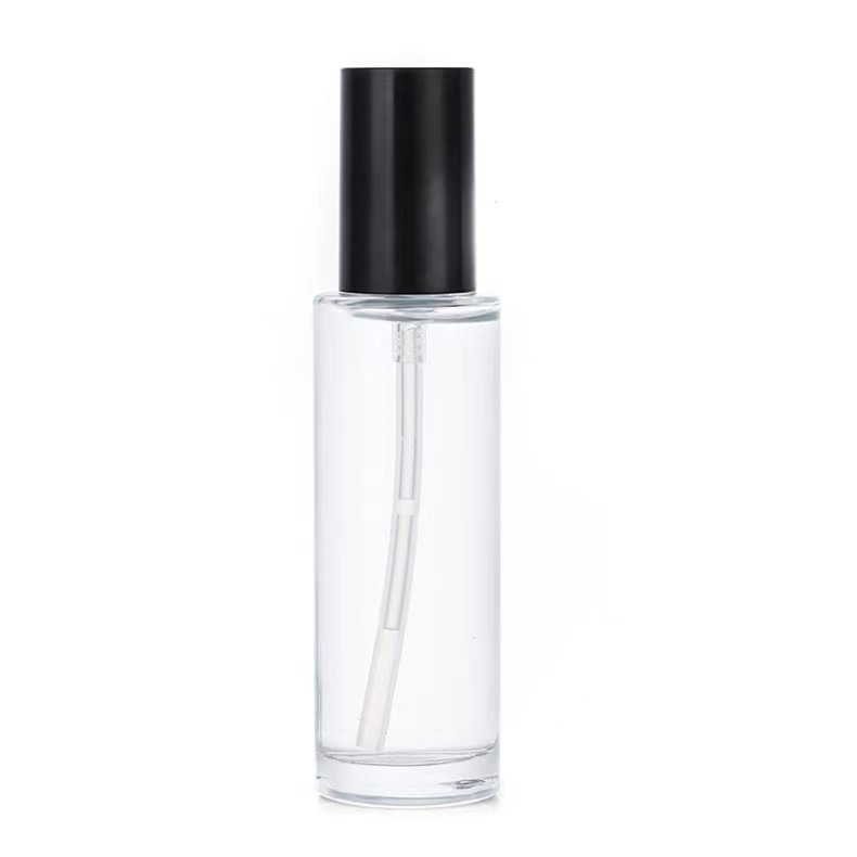 20ml 30ml 40ml 50ml 60ml 100ml 120ml clear frost glass press lotion pump spray bottle with lid