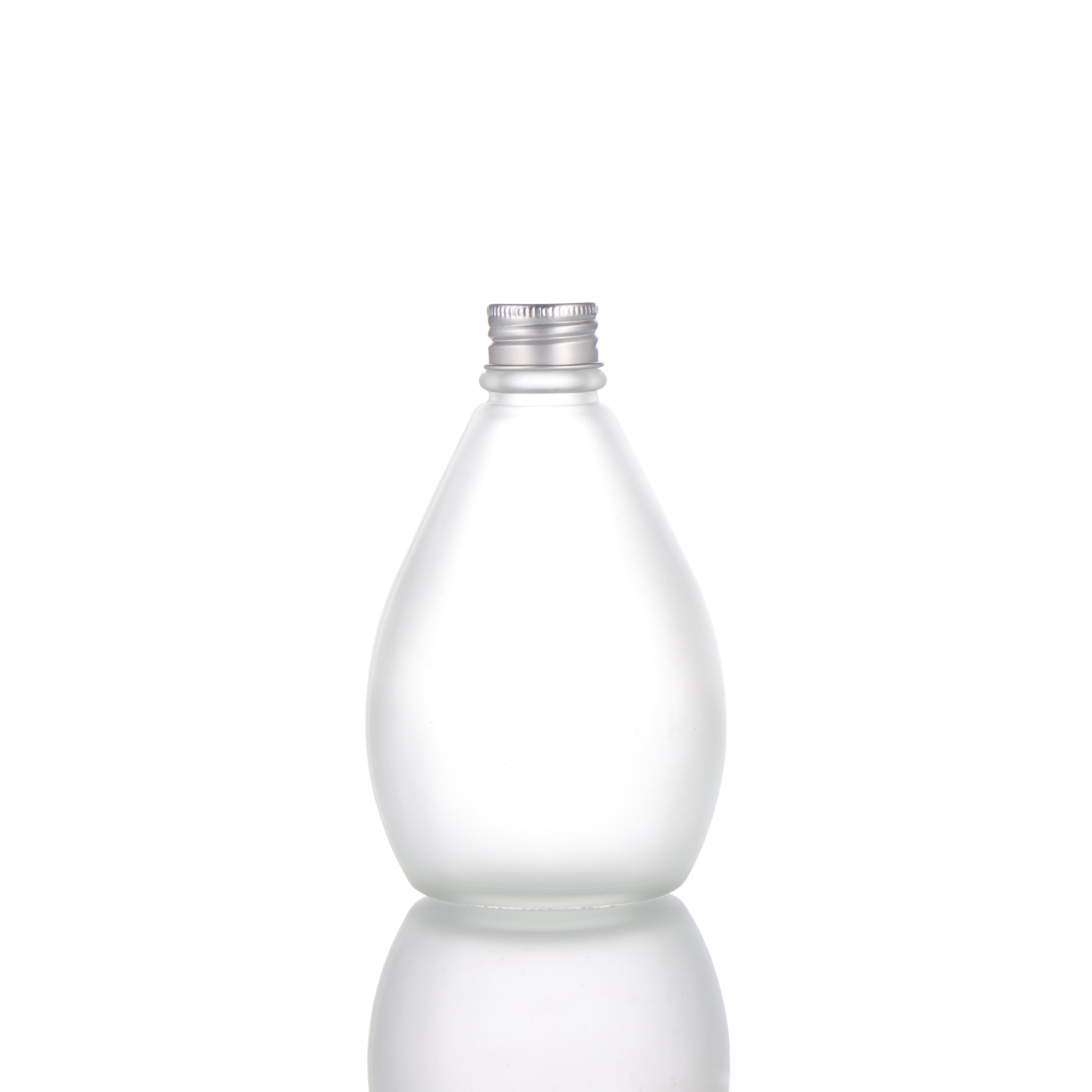 Factory Custom Round 12oz 350ml Glass Juice Bottle And Caps